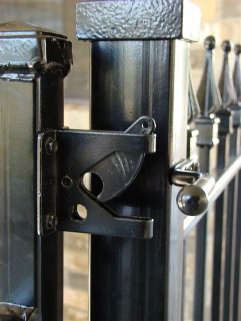 gate latch metal box|gate latches for metal poles.